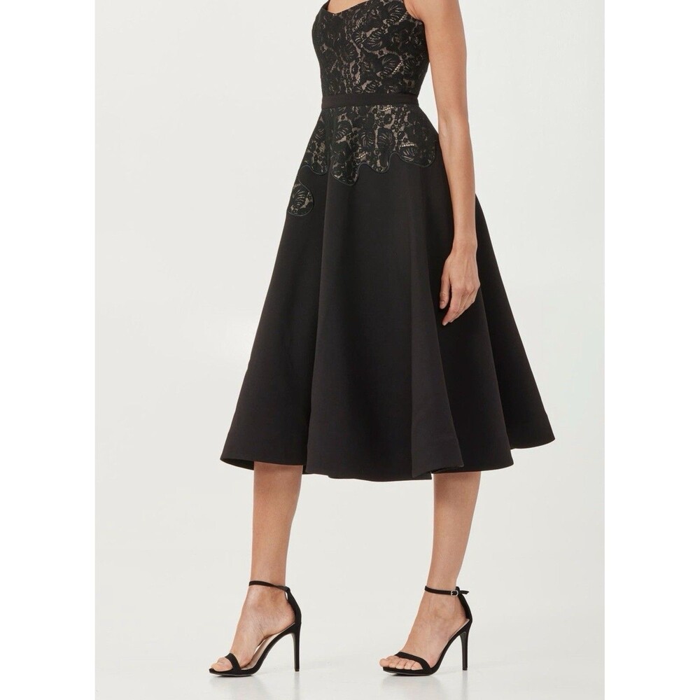 Helsi Alida Lace Bodice Fit & Flare Black Women’s Dress Size XL
